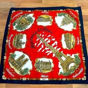 ROGER L SCARF SOUVENIR OF PARIS LANDMARK